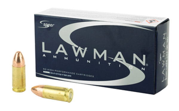 SPEER Lawman 9mm 124Gr 50Rd Box of TMJ Handgun Ammunition (53651)