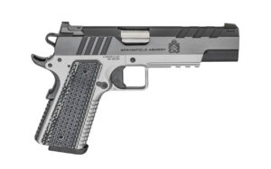 SPRINGFIELD ARMORY Emissary 1911 Full Size 9mm 5in Match Grade Bull Barrel 2x 9Rd Mags Stainless Steel Frame Carbon Steel Slide Tritium Front Sight Single Action Only Semi-Automatic Pistol (PX9219L)