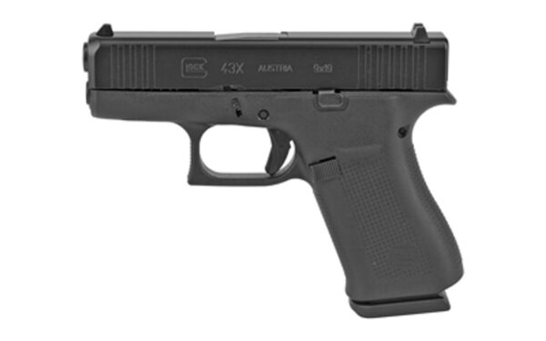 GLOCK G43X Compact 9mm 3.41″ Barrel 10Rd Glock Fixed Sights Semi Automatic Pistol (PX4350201)